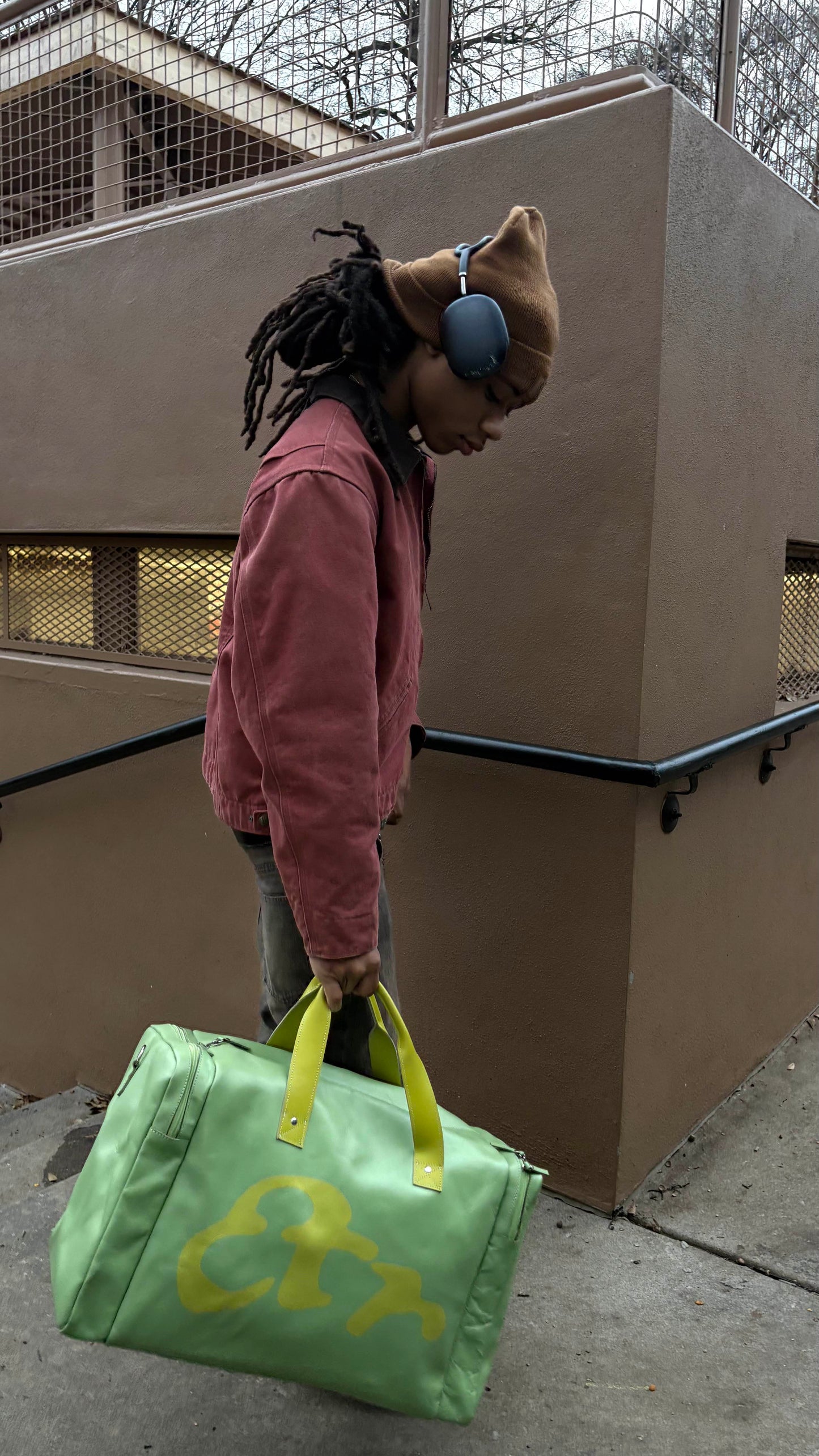 Cordial "Neon Pistachio" Duffel Bag